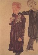 Egon Schiele Two Guttersnipes (mk12) oil painting picture wholesale